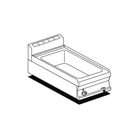 Bain-Marie Gaz Cuve GN 1/2+1/3H150