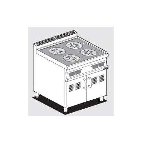 Induction 4 Foyers Commandes Digitales