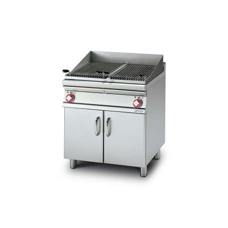 Double Grille Inox 38x52 Sur Pierre De Lave 