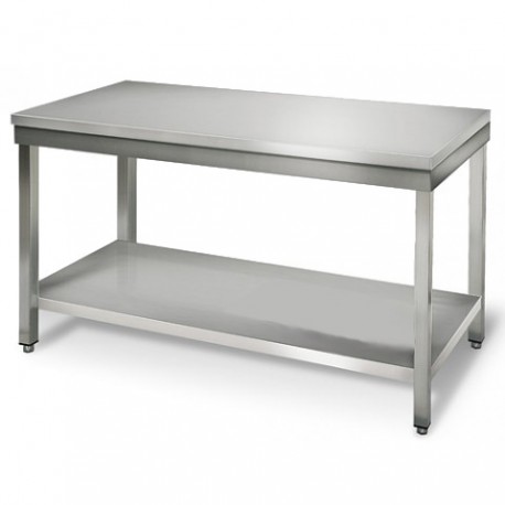 Table inox central  longueur 800mm