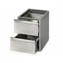 TIROIR POUR TABLE INOX 700 AVEC OU SANS DOSSERET